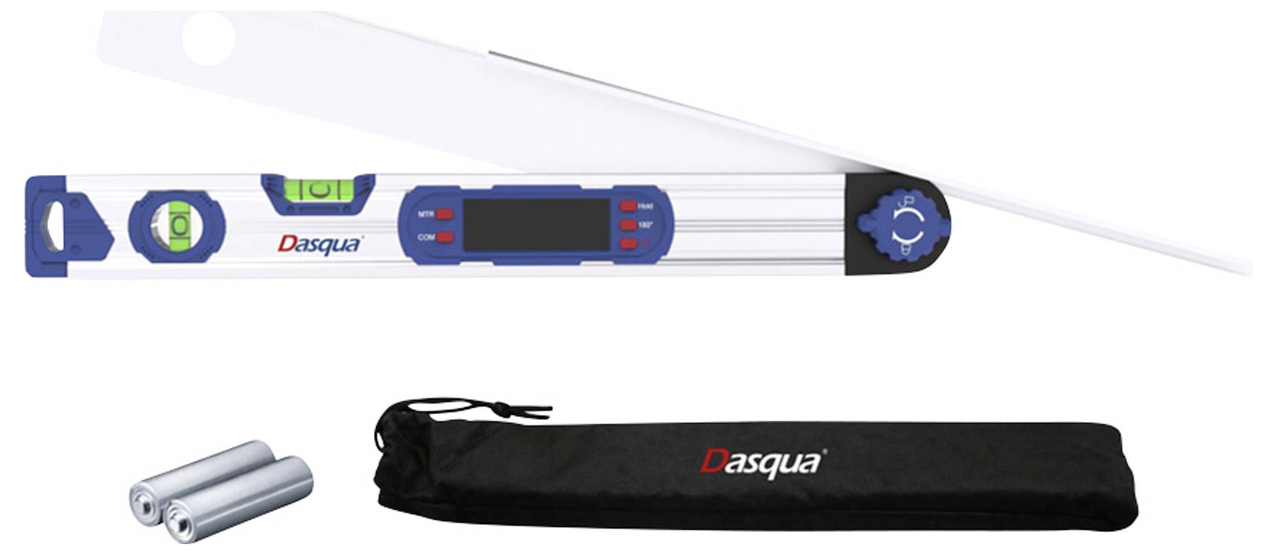 Dasqua 8301-2510 Digitaler Winkelmesser und Wasserwaage 220°