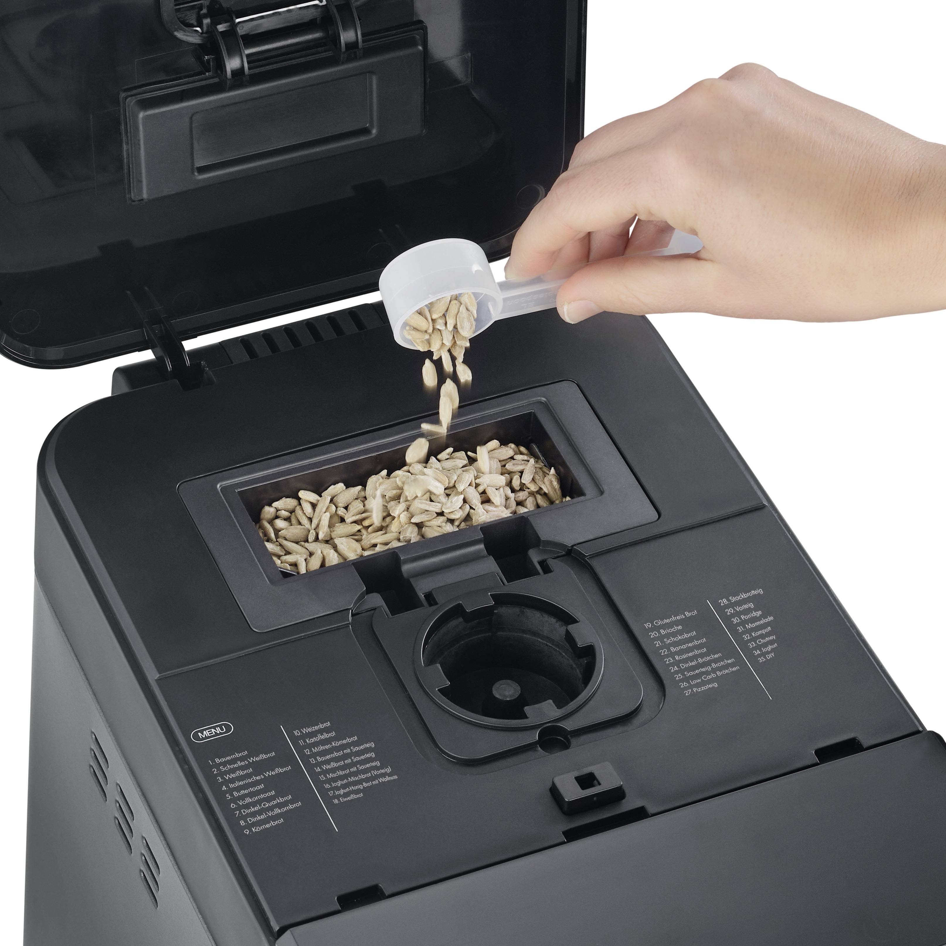 Graef BA806EU Brotbackautomat Antihaftbeschichtung, Timerfunktion 750g Eisenglimmer (seidenmatt), Grau