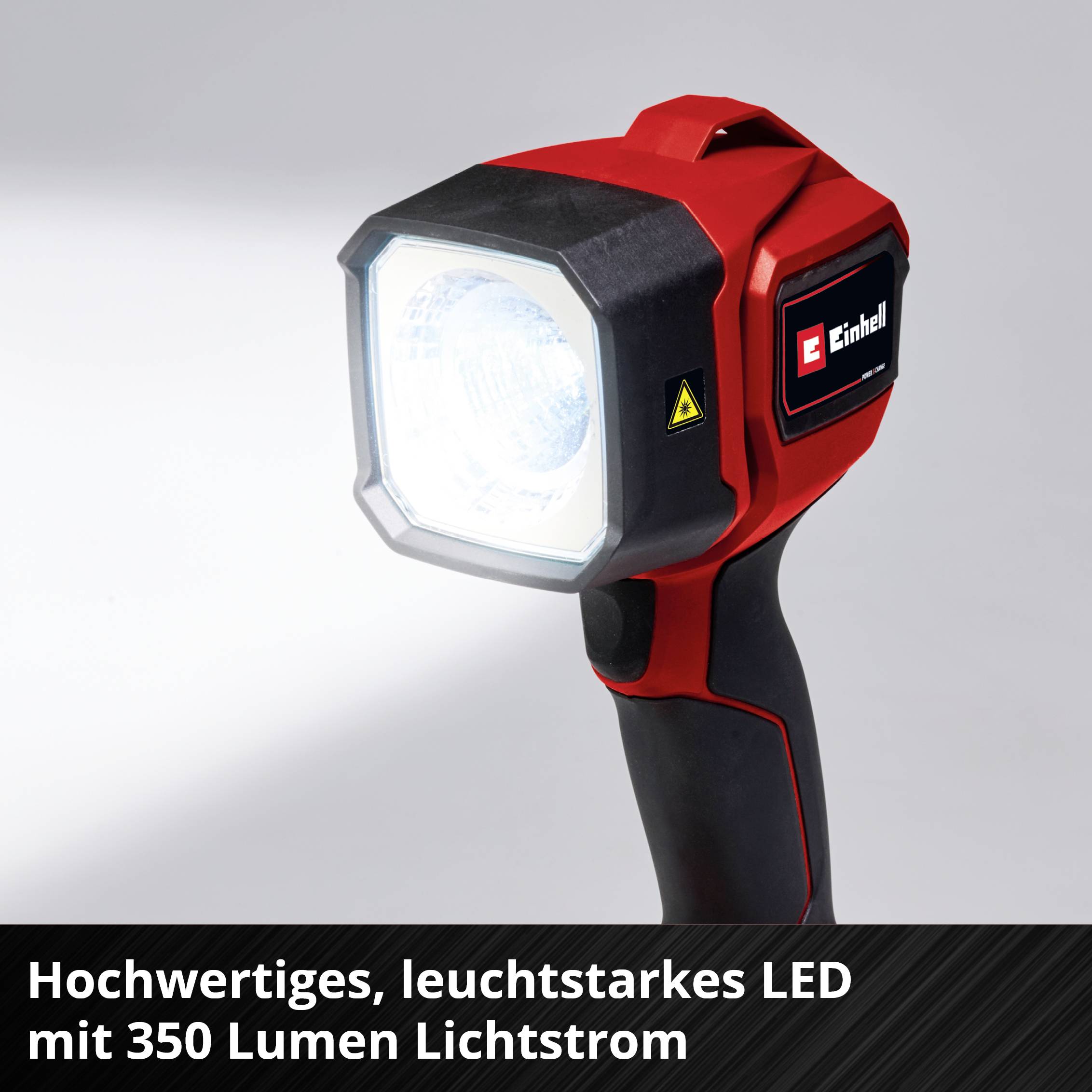 Einhell 4514175 TC-CL 18/350 Li - Solo Power X-Change Akkubetriebenes LED-Leuchtmittel Handlampe Li-Ionen Akkus 5W 350lm Anzahl