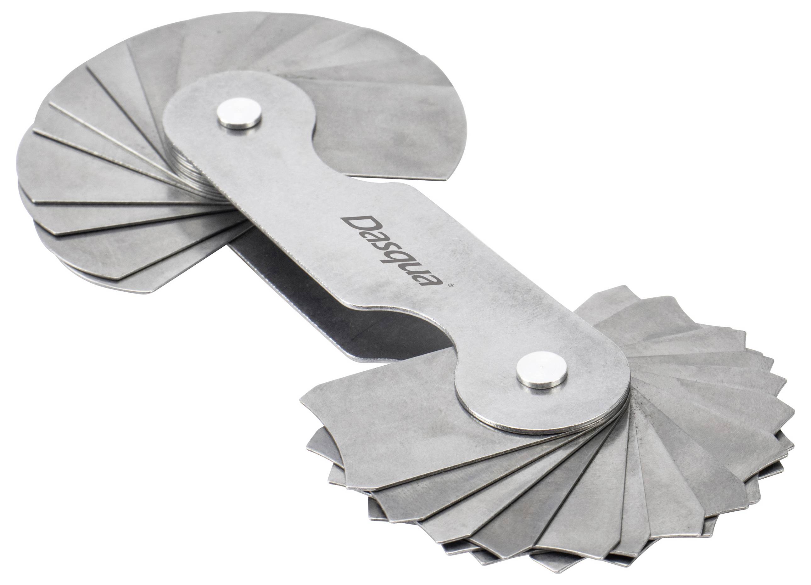 Dasqua 1351-0005 Radiuslehre metrisch 1.0 - 7.0mm