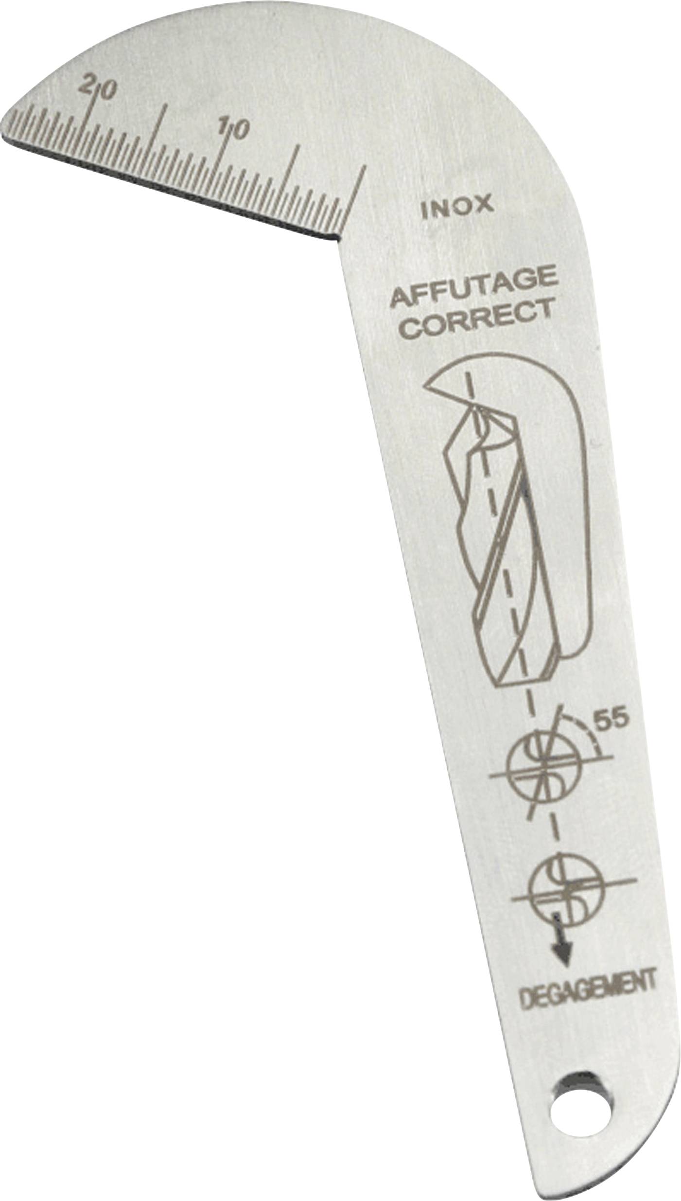 Dasqua 8511-0010 Bohrpunktlehre 118° (min)