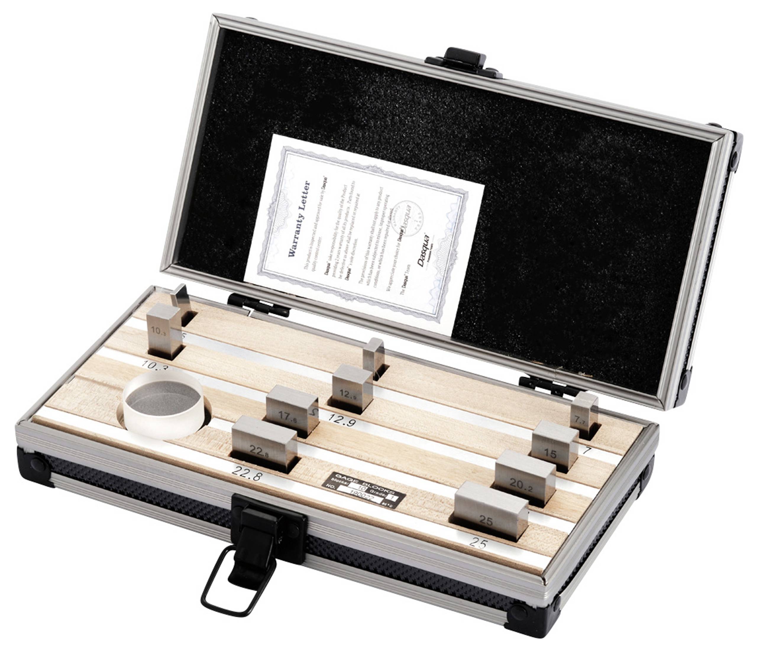 Dasqua 6111-1247 Endmaßsatz aus Stahl 0.01 - 100mm Anzahl Blätter: 47 DIN 861