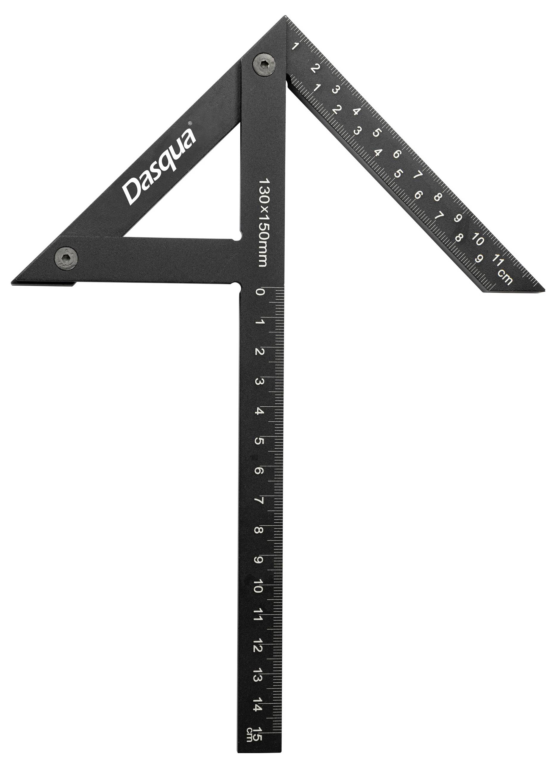 Dasqua 1804-0110 Präzisions-Mittelquadrat 90°