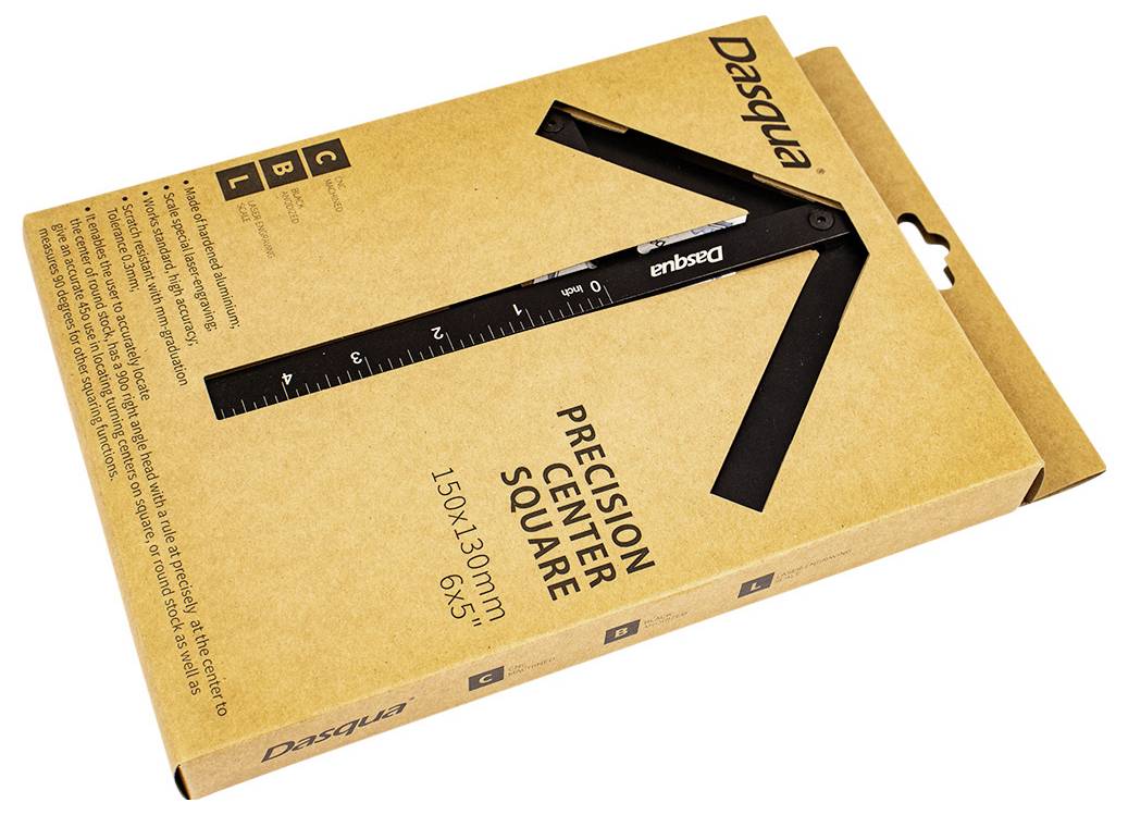 Dasqua 1804-0110 Präzisions-Mittelquadrat 90°