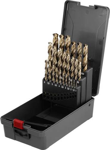TOOLCRAFT TO-9913152 HSS-Co 5 Metall-Spiralbohrer-Set DIN 338 Zylinderschaft 1 Set