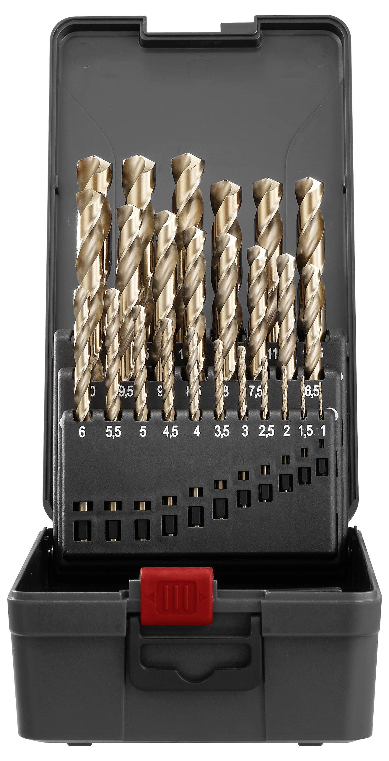 TOOLCRAFT TO-9913152 HSS-Co 5 Metall-Spiralbohrer-Set DIN 338 Zylinderschaft 1 Set