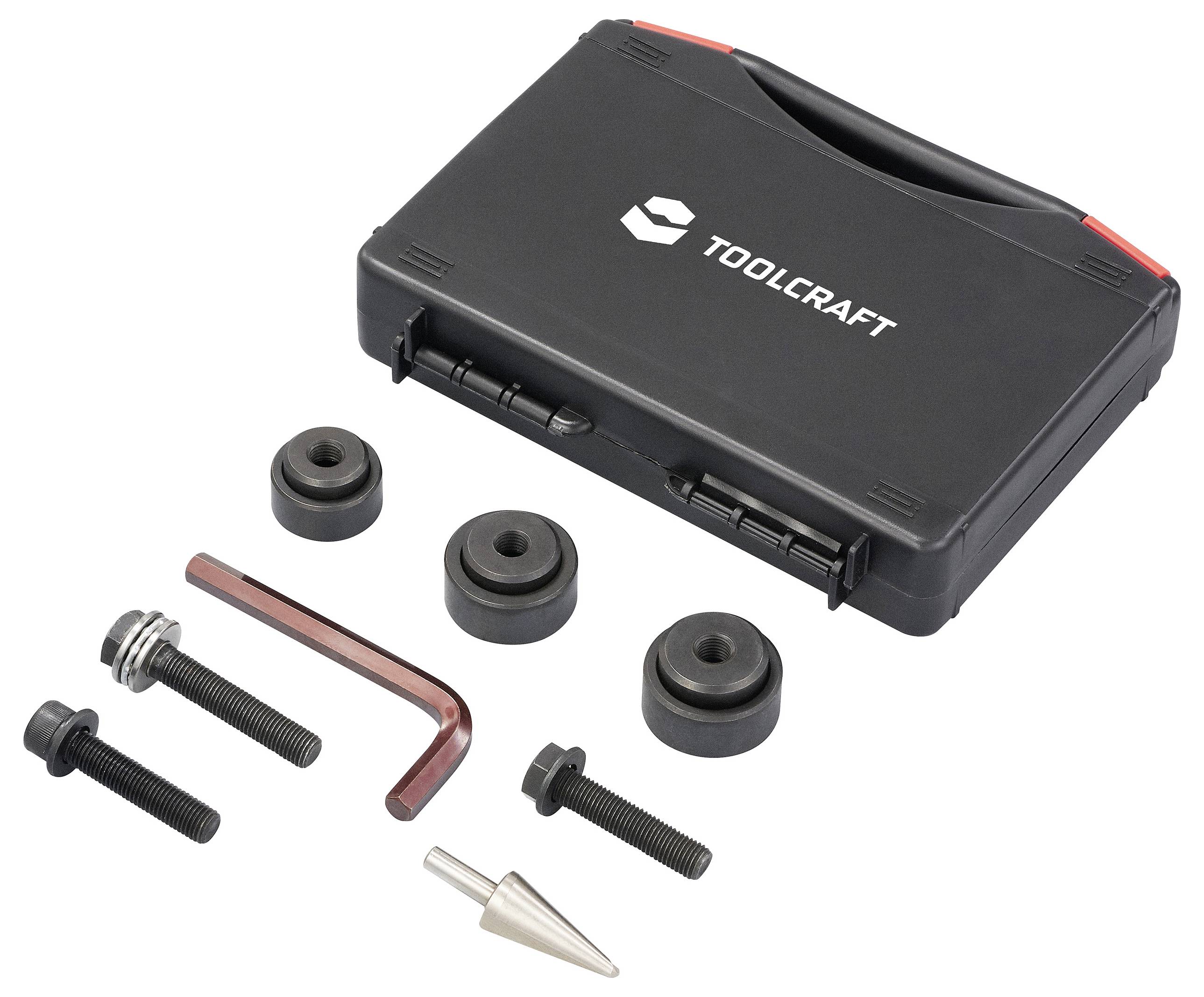 TOOLCRAFT TO-9913161 Schraubenlochstanzer-Set 28.3 mm, 32 mm, 35mm 1 Set