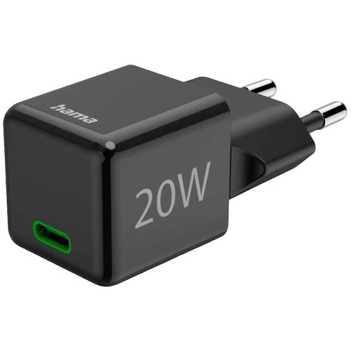 Hama 00201984 USB Ladegerät 20W 1x USB-C® USB PD Schwarz Innenbereich USB Power Delivery (USB-PD) Hama 00201984 USB Ladegerät 20W 1x USB-C® USB PD Schwarz Innenbereich USB Power Delivery (USB-PD)