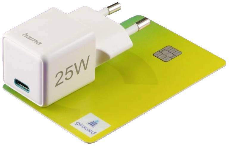 Hama 00201981 USB Ladegerät 25 W 1x USB-C® USB PD Weiß Innenbereich USB Power Delivery (USB-PD)