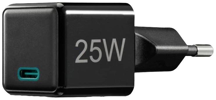 Hama 00201985 USB Ladegerät 25W 1x USB-C® USB PD Schwarz Innenbereich USB Power Delivery (USB-PD)