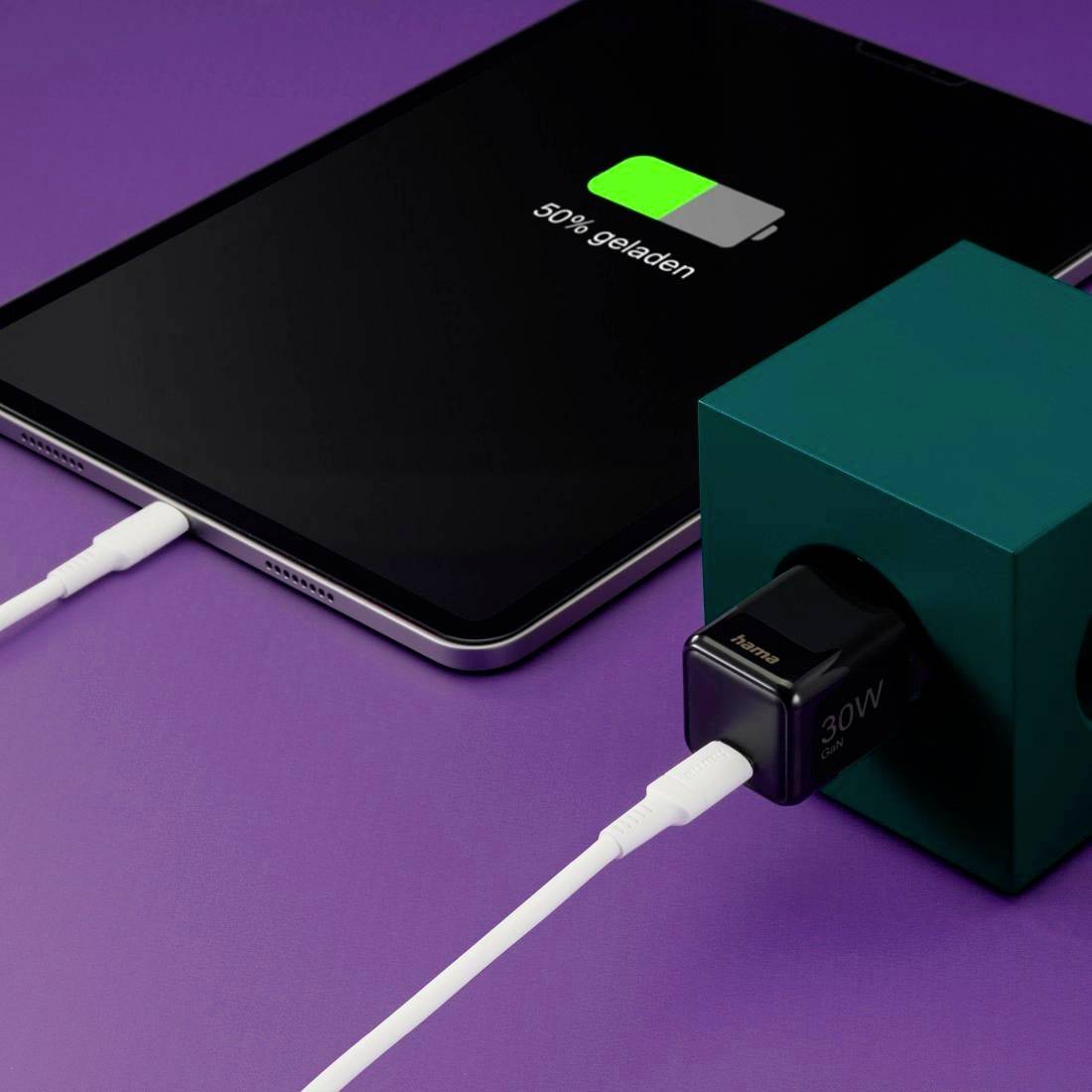 Hama 00201986 USB Ladegerät 30 W 1x USB-C® USB PD Schwarz Innenbereich USB Power Delivery (USB-PD)