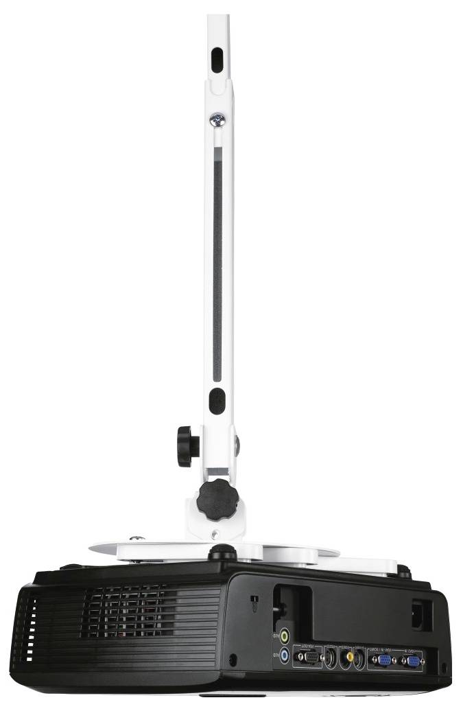 Hama 00220880 Beamer-Deckenhalterung Höhenverstellbar Boden-/Deckenabstand (max.): 635mm Weiß