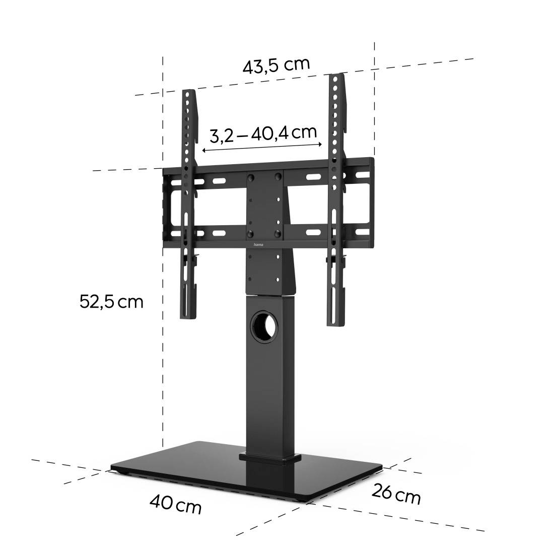 Hama 00220866 TV-Standfuß Schwenkbar 81,3cm (32") - 139,7cm (55") Höhenverstellbar