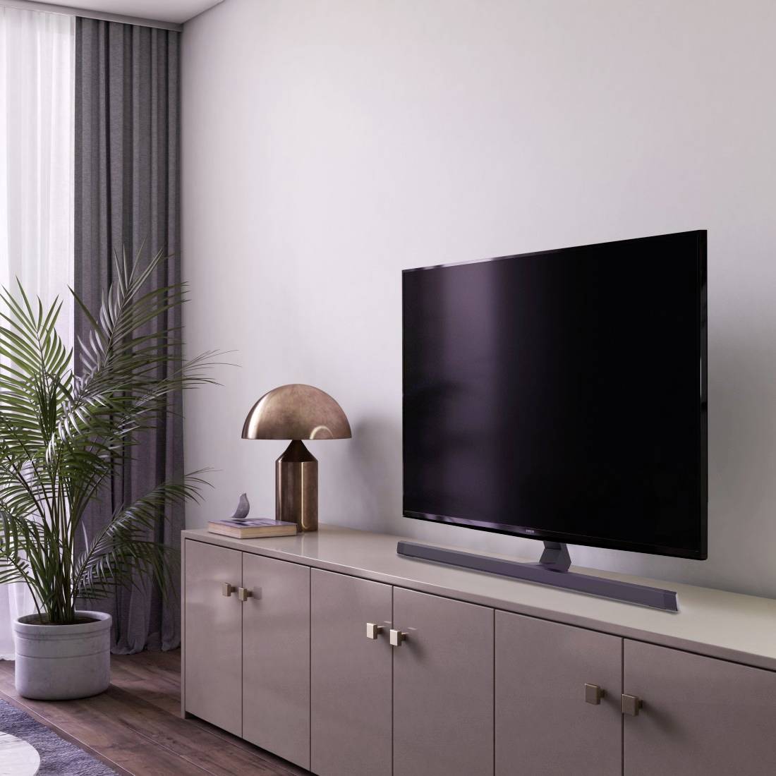 Hama TV-Standfuß, schwenkbar, neigbar, höhenverstellbar, 165cm (65") bis 40kg TV-Standfuß Neigbar, Schwenkbar 81,3cm (32")