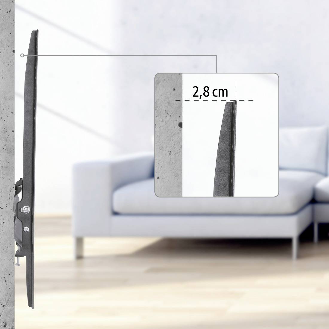 Hama 00220810 TV-Wandhalterung Integrierte Wasserwaage 81,3cm (32") - 165,1cm (65")