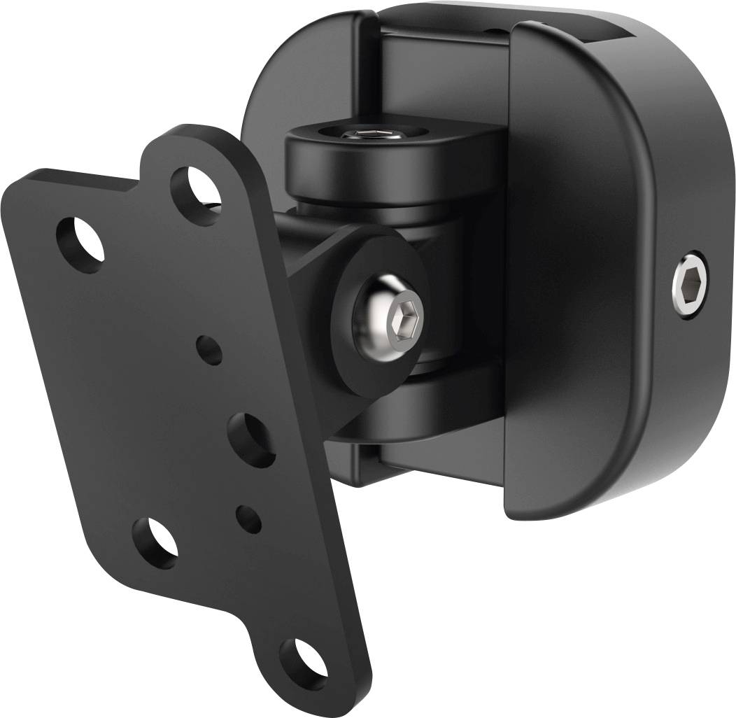 Hama 00220887 Lautsprecher-Wandhalterung Schwenkbar Wandabstand (max.): 76mm Schwarz 1St.