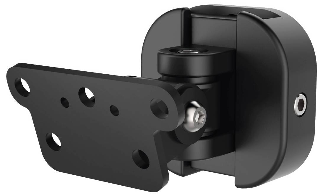 Hama 00220887 Lautsprecher-Wandhalterung Schwenkbar Wandabstand (max.): 76mm Schwarz 1St.