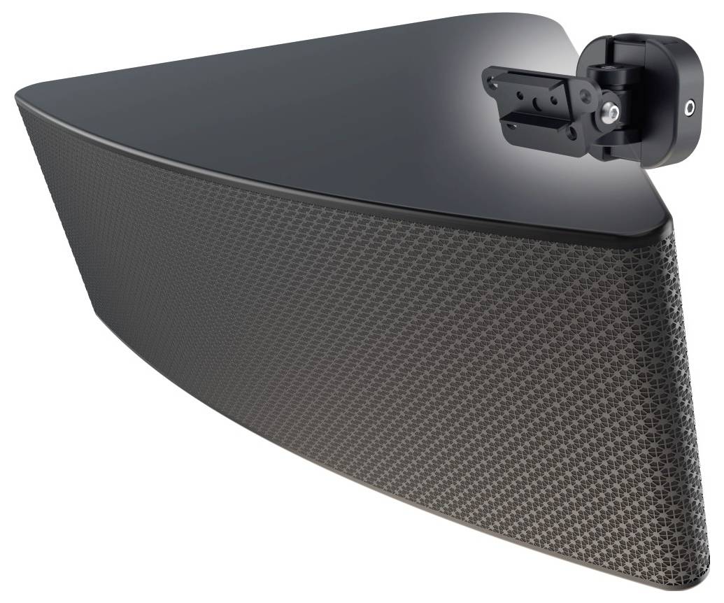 Hama 00220887 Lautsprecher-Wandhalterung Schwenkbar Wandabstand (max.): 76mm Schwarz 1St.