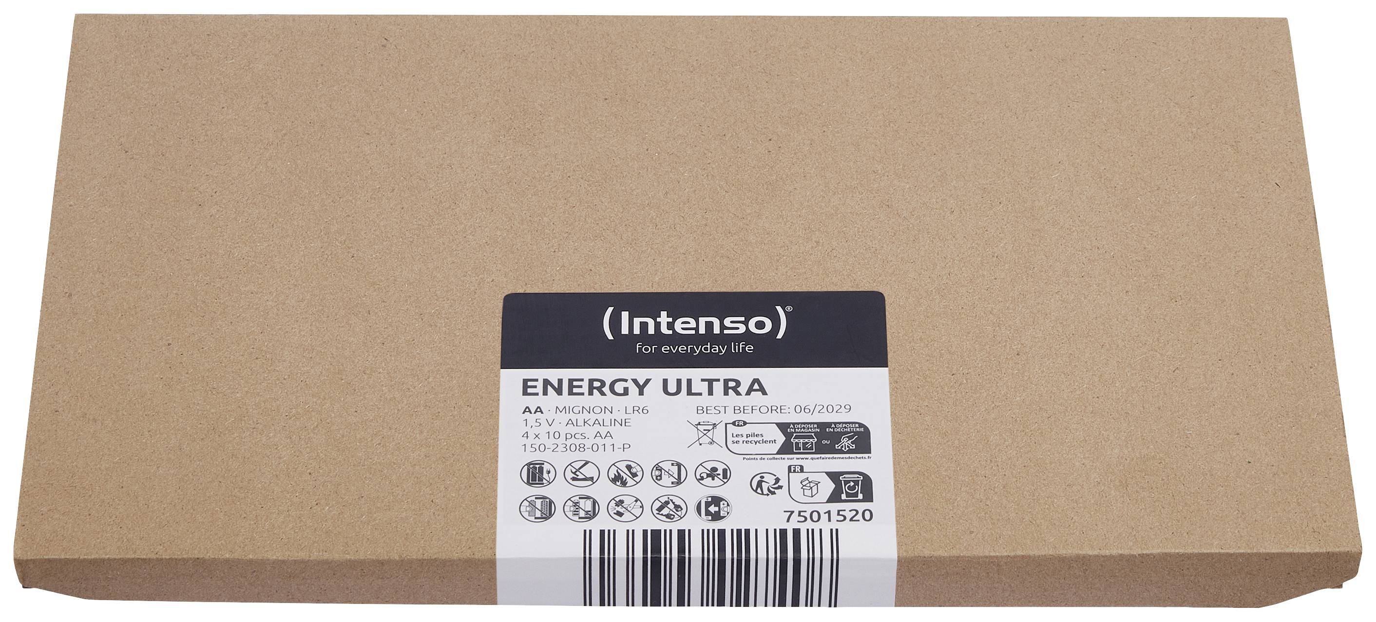 Intenso 7501520 Mignon (AA)-Batterie Alkali-Mangan 2600 mAh 1.5V 40St.