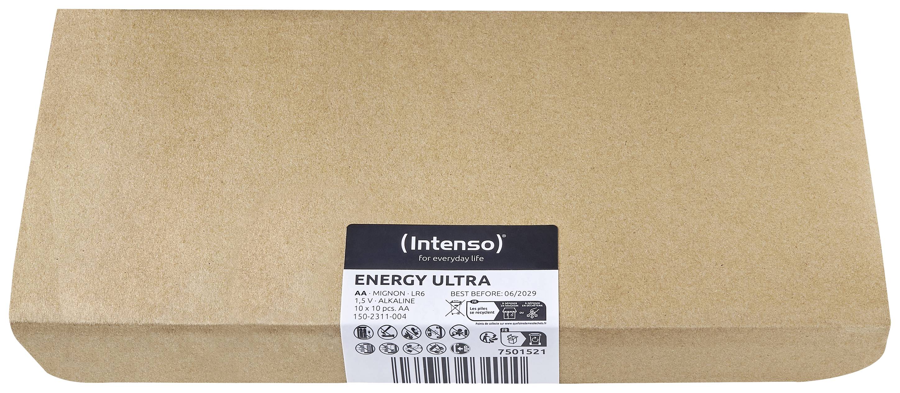 Intenso 7501521 Mignon (AA)-Batterie Alkali-Mangan 2600 mAh 1.5V 100St.