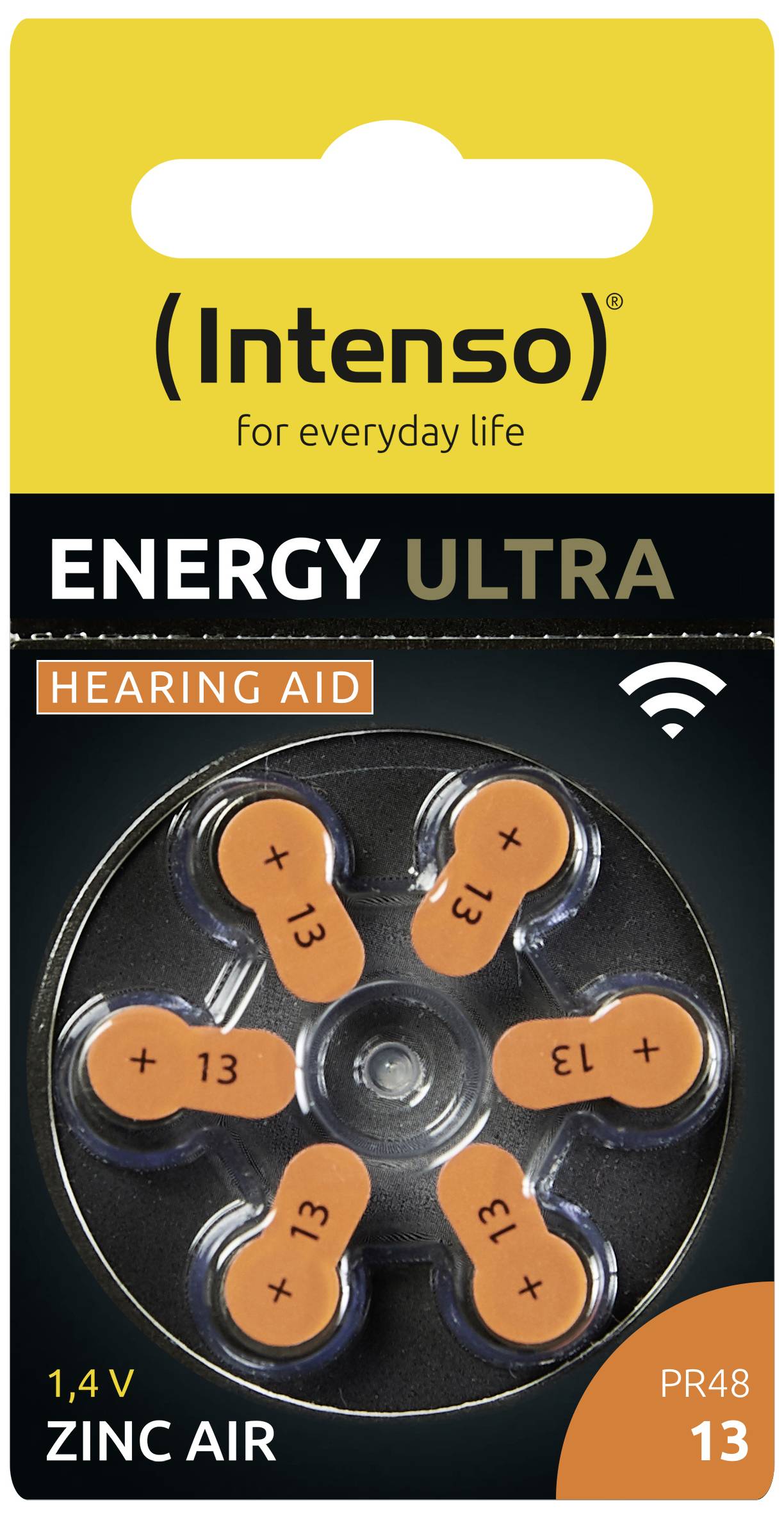 Intenso Hörgerätebatterie PR48-13 1.45V 6 St. 230 mAh Zink-Luft 7504426