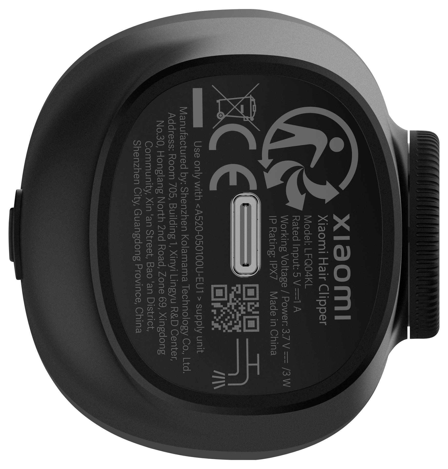 Xiaomi LFQ04KL Haarschneider abwaschbar Schwarz