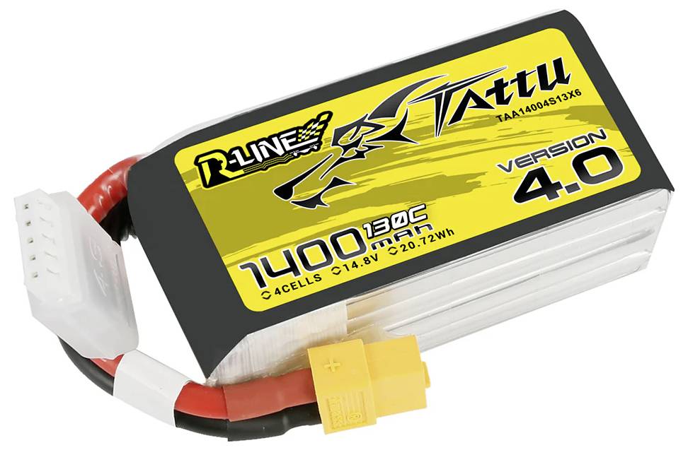 Tattu Modellbau-Akkupack (LiPo) 14.8V 1400 mAh Zellen-Zahl: 4 130 C Block XT60