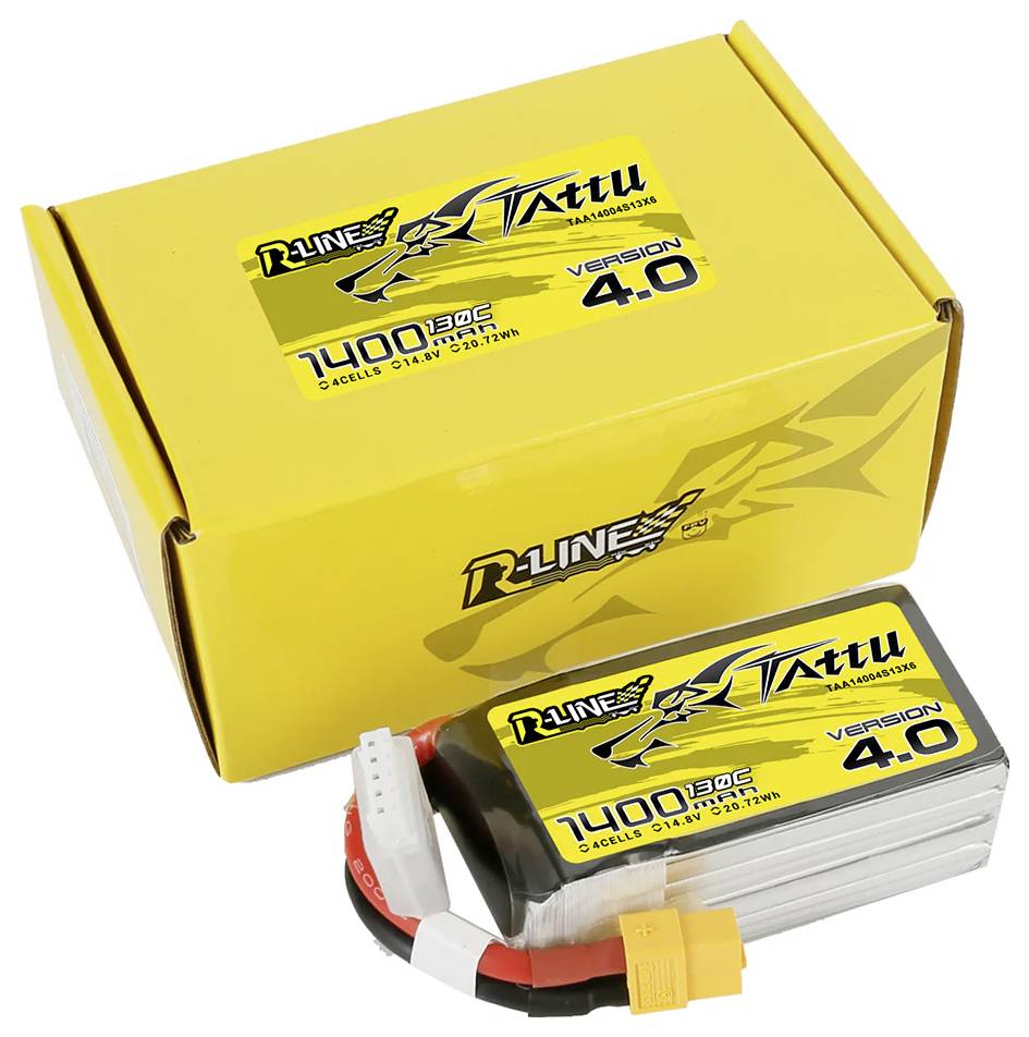 Tattu Modellbau-Akkupack (LiPo) 14.8V 1400 mAh Zellen-Zahl: 4 130 C Block XT60