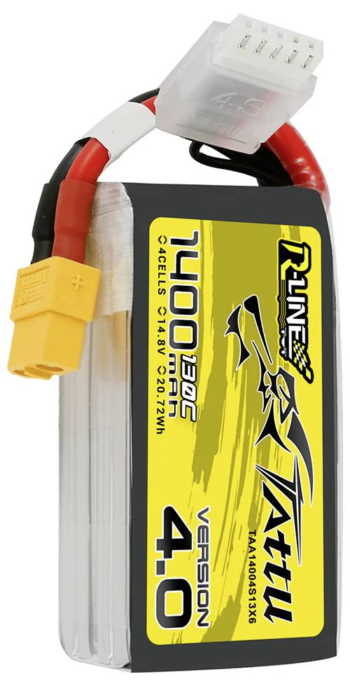 Tattu Modellbau-Akkupack (LiPo) 14.8V 1400 mAh Zellen-Zahl: 4 130 C Block XT60