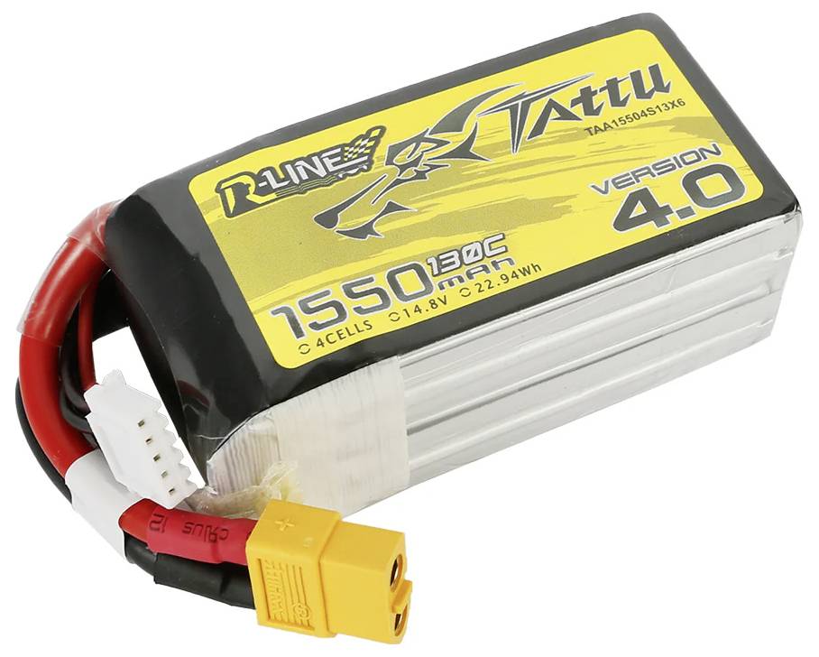 Tattu Modellbau-Akkupack (LiPo) 14.8V 1550 mAh Zellen-Zahl: 4 130 C Block XT60