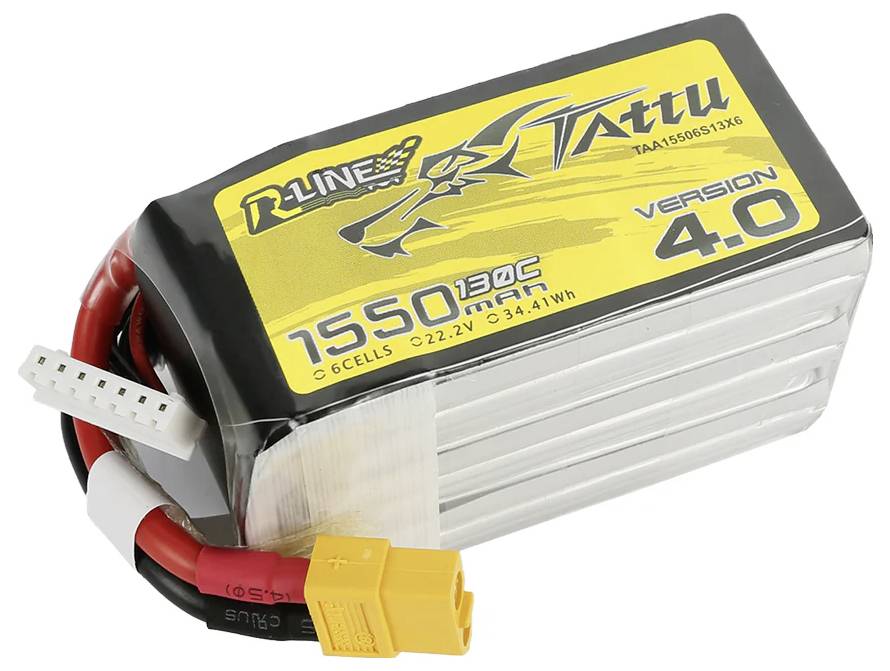 Tattu Modellbau-Akkupack (LiPo) 22.2 V 1550 mAh Zellen-Zahl: 6 Block XT60
