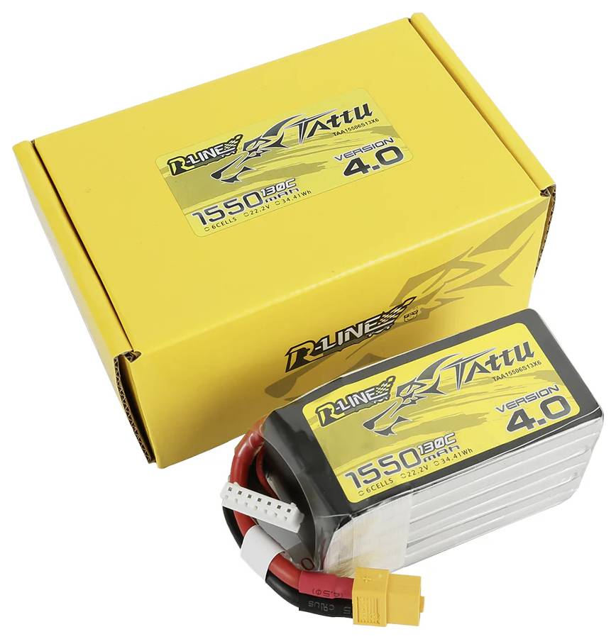 Tattu Modellbau-Akkupack (LiPo) 22.2 V 1550 mAh Zellen-Zahl: 6 Block XT60