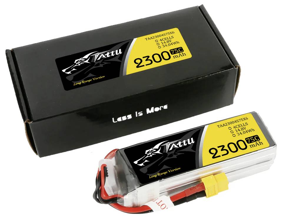 Tattu Modellbau-Akkupack (LiPo) 14.8 V 2300 mAh Zellen-Zahl: 4 75 C Block XT60