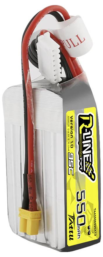 Tattu Modellbau-Akkupack (LiPo) 22.2V 550 mAh Zellen-Zahl: 6 95 C Block XT30