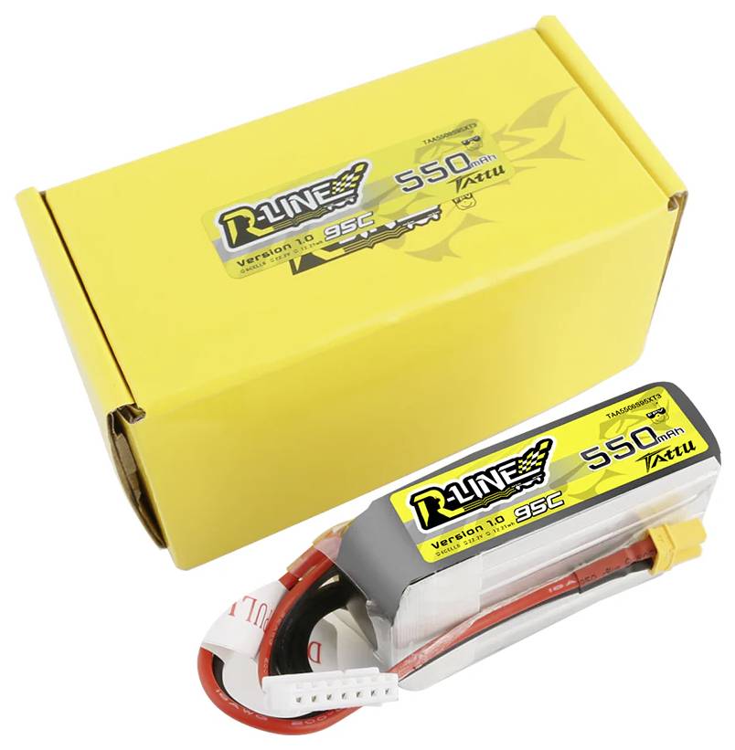 Tattu Modellbau-Akkupack (LiPo) 22.2V 550 mAh Zellen-Zahl: 6 95 C Block XT30