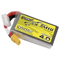 Tattu Modellbau-Akkupack (LiPo) 14.8V 1050 mAh Zellen-Zahl: 4 130 C Block XT60 Tattu Modellbau-Akkupack (LiPo) 14.8V 1050 mAh Zellen-Zahl: 4 130 C Block XT60