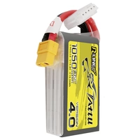 Tattu Modellbau-Akkupack (LiPo) 14.8V 1050 mAh Zellen-Zahl: 4 130 C Block XT60 Tattu Modellbau-Akkupack (LiPo) 14.8V 1050 mAh Zellen-Zahl: 4 130 C Block XT60