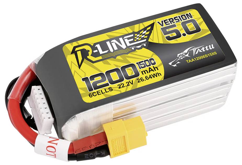 Tattu Modellbau-Akkupack (LiPo) 22.2V 1200 mAh Zellen-Zahl: 6 150 C Block XT60