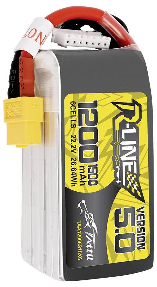 Tattu Modellbau-Akkupack (LiPo) 22.2V 1200 mAh Zellen-Zahl: 6 150 C Block XT60