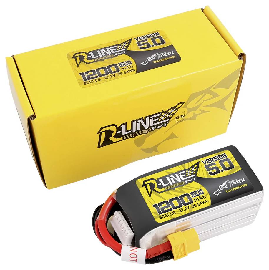 Tattu Modellbau-Akkupack (LiPo) 22.2V 1200 mAh Zellen-Zahl: 6 150 C Block XT60