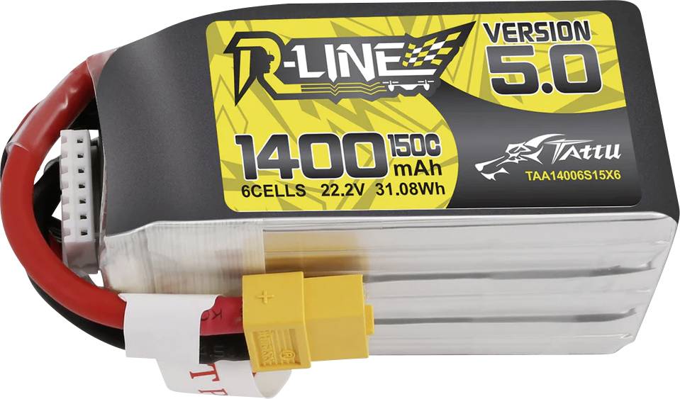Tattu Modellbau-Akkupack (LiPo) 22.2V 1400 mAh Zellen-Zahl: 6 150 C Block XT60