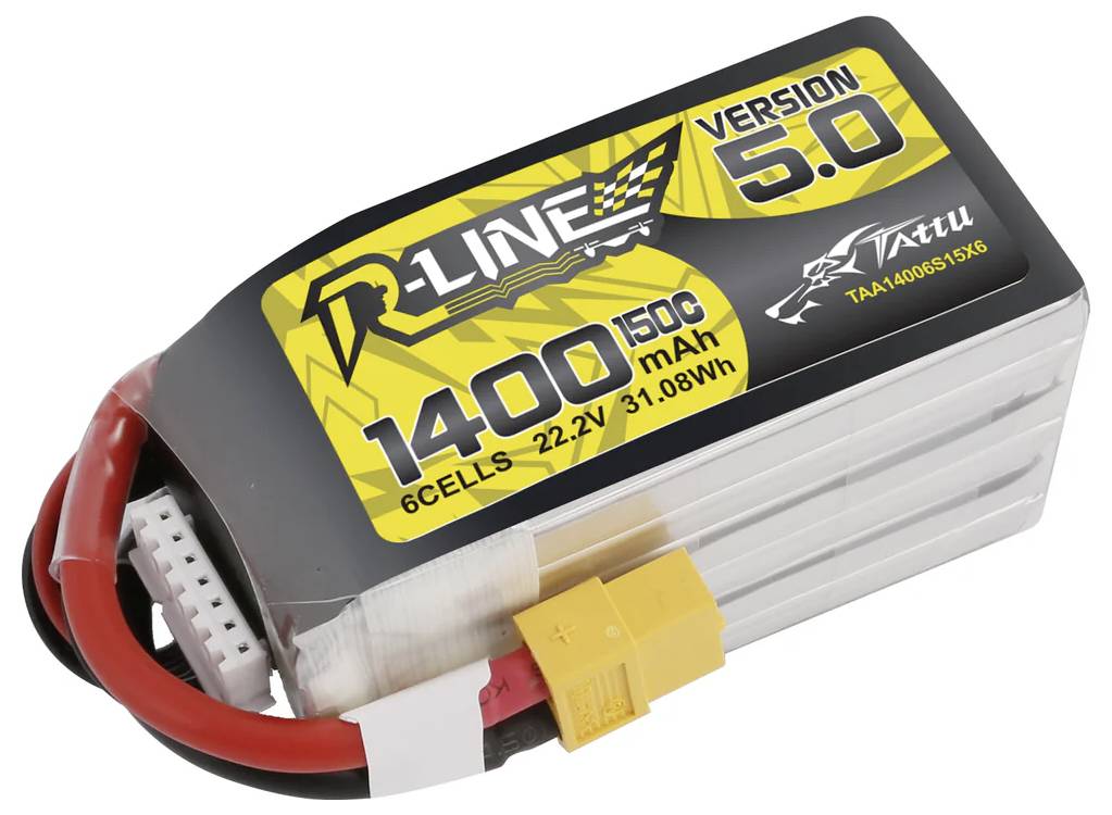 Tattu Modellbau-Akkupack (LiPo) 22.2V 1400 mAh Zellen-Zahl: 6 150 C Block XT60