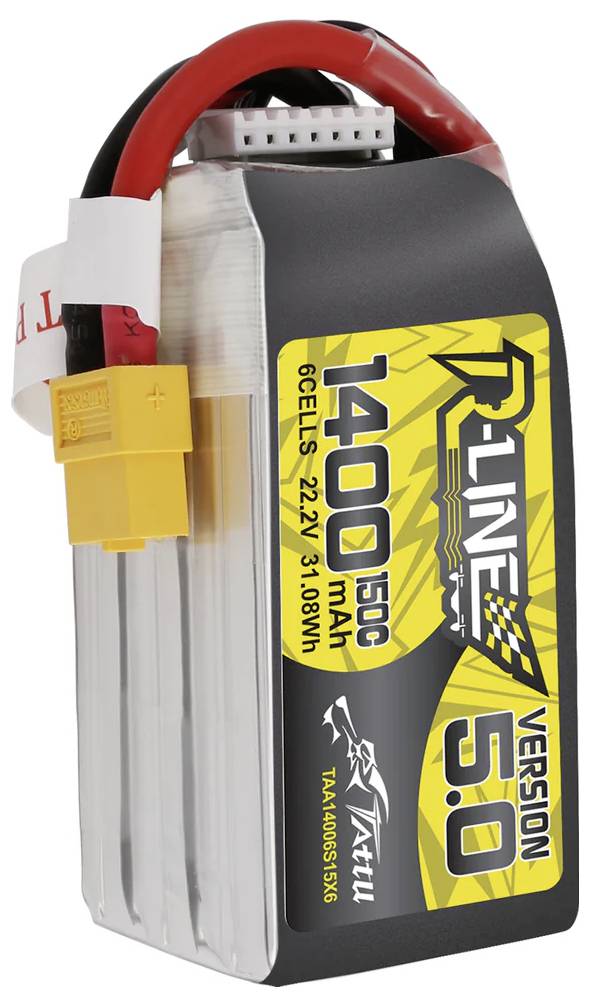 Tattu Modellbau-Akkupack (LiPo) 22.2V 1400 mAh Zellen-Zahl: 6 150 C Block XT60