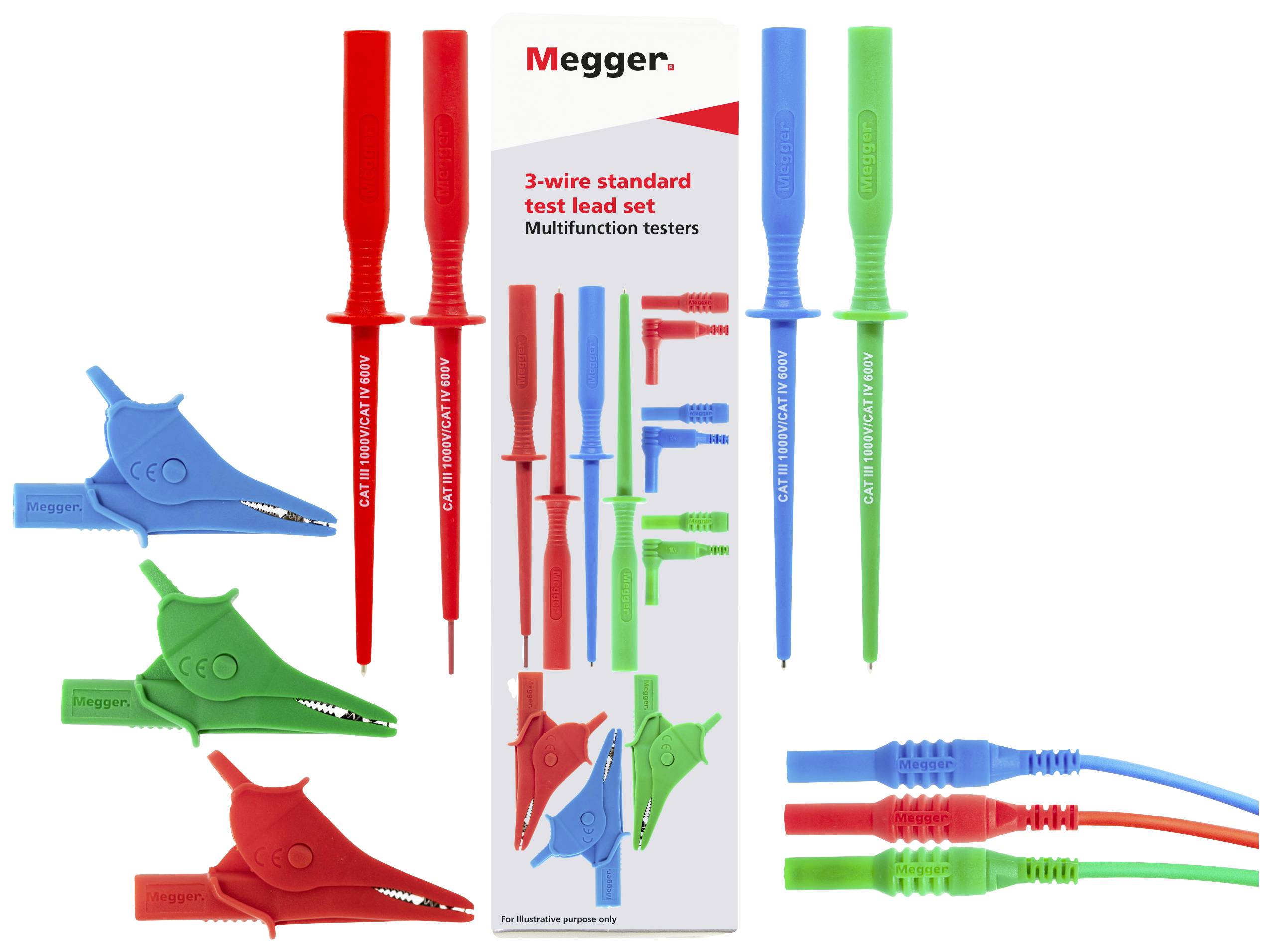 Megger 1014-291 3-adrige Messleitung 1 Set