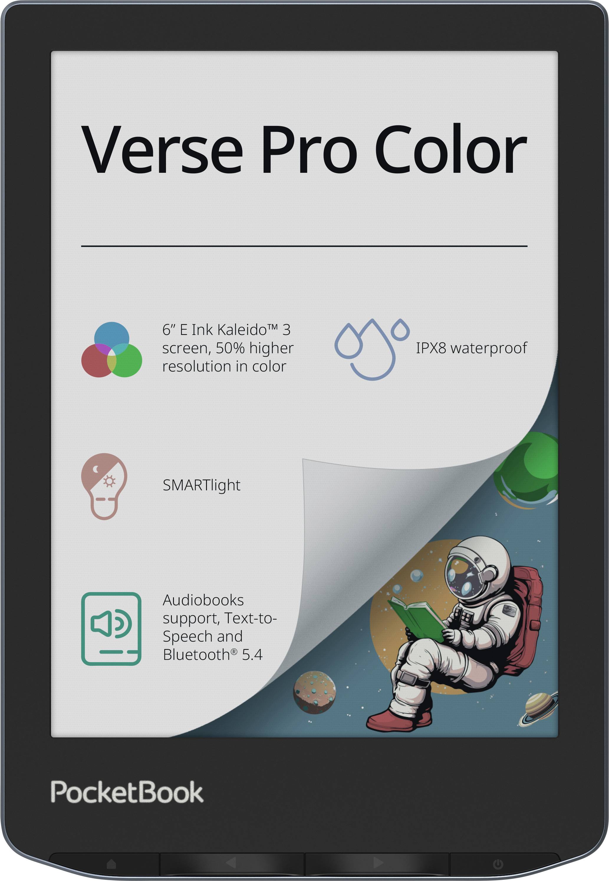 PocketBook Verse Pro Color eBook-Reader 15.2cm (6 Zoll) Grau
