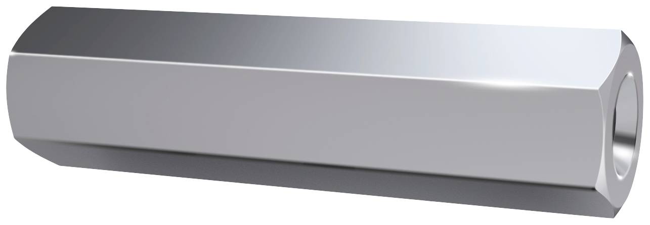 Axxatronic II-ST-4-7-10 Innen-Innen Abstandsbolzen (L) 10mm M4 Stahl verzinkt