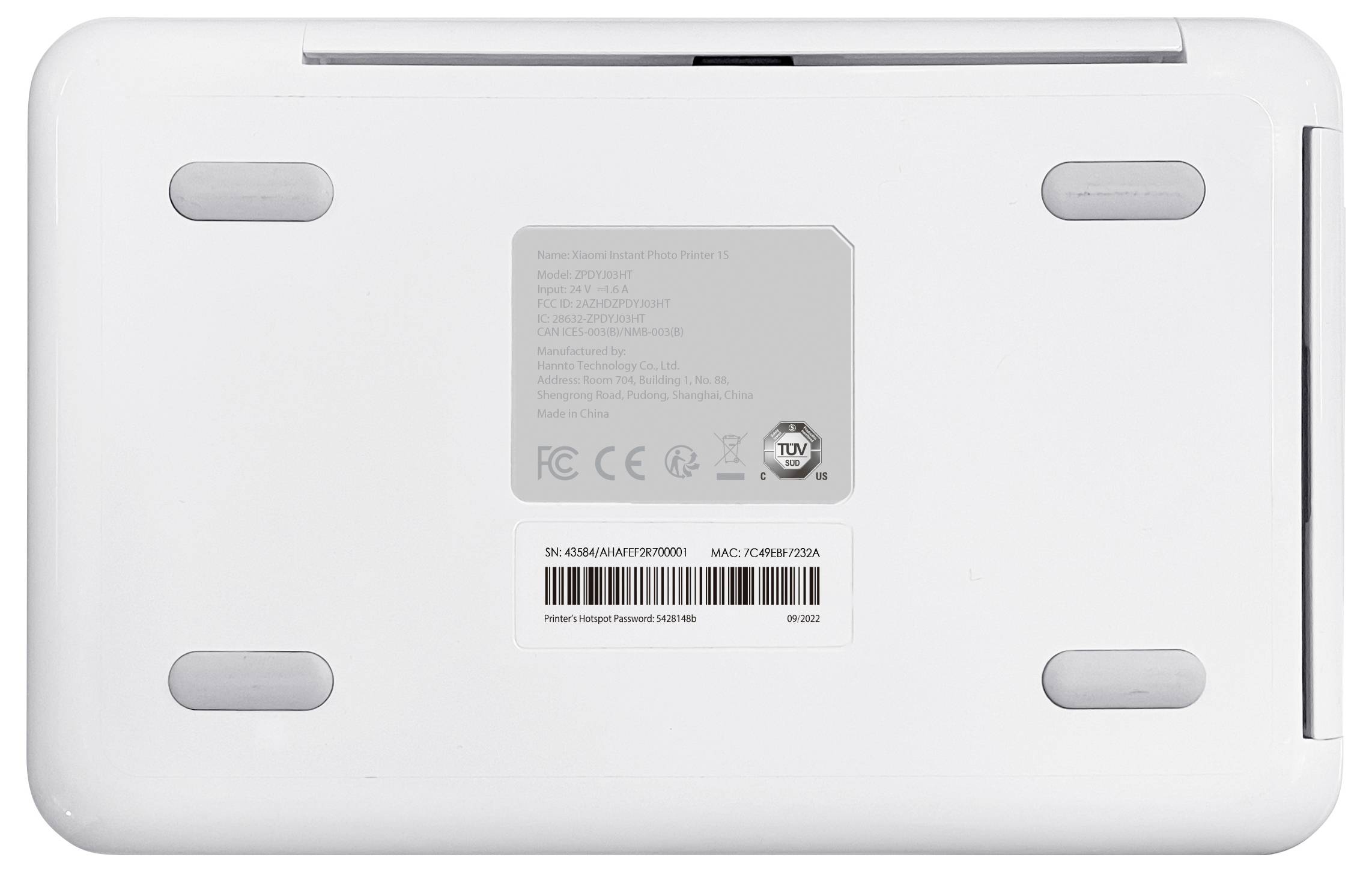 Xiaomi Instant 1S Fotodrucker Druck-Auflösung: 300 x 300 dpi Papierformat (max.): 100 x 148mm