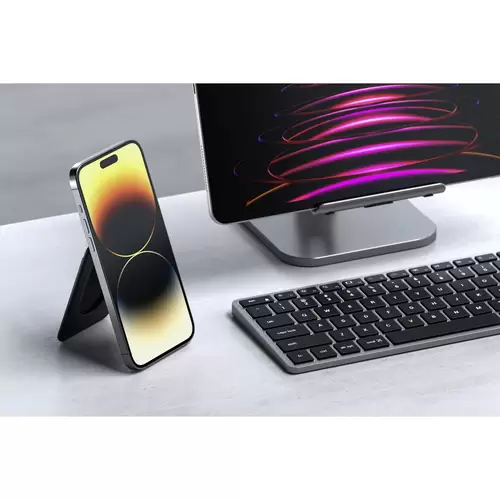 Satechi Magnetic Wallet Stand Leder Case Apple Schwarz ST-VLWK Satechi Magnetic Wallet Stand Leder Case Apple Schwarz ST-VLWK
