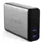 Satechi ST-MC2TCAM USB Ladegerät 75W 2x USB-C® USB PD Schwarz, Silber Satechi ST-MC2TCAM USB Ladegerät 75W 2x USB-C® USB PD Schwarz, Silber