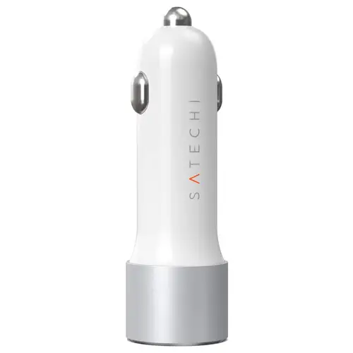 Satechi ST-TCPDCCS Ladeadapter 72W 1x USB-A, 1x USB-C® Silber Innenbereich Satechi ST-TCPDCCS Ladeadapter 72W 1x USB-A, 1x USB-C® Silber Innenbereich